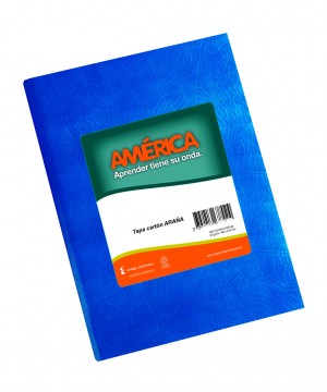 AMERICA CUADERNO ARAÑA AZUL RAYADO  T/D x 42hj